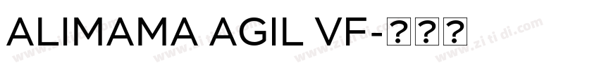 ALIMAMA AGIL VF字体转换